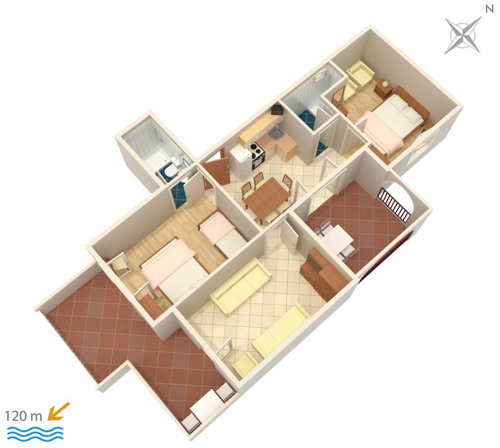 Apartments By The Sea Suha Punta, Rab - 5050 Kampor Kültér fotó